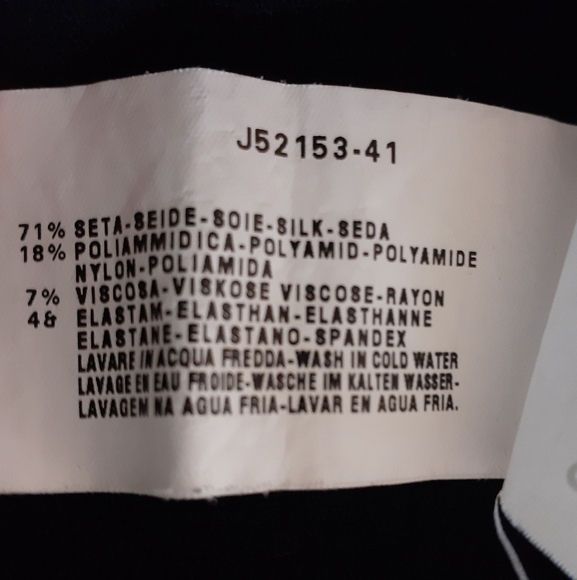 Armani Collezioni Men's Size Large Pullover 1/4 Zip Silk Blend Sweater Black - Picture 7 of 7